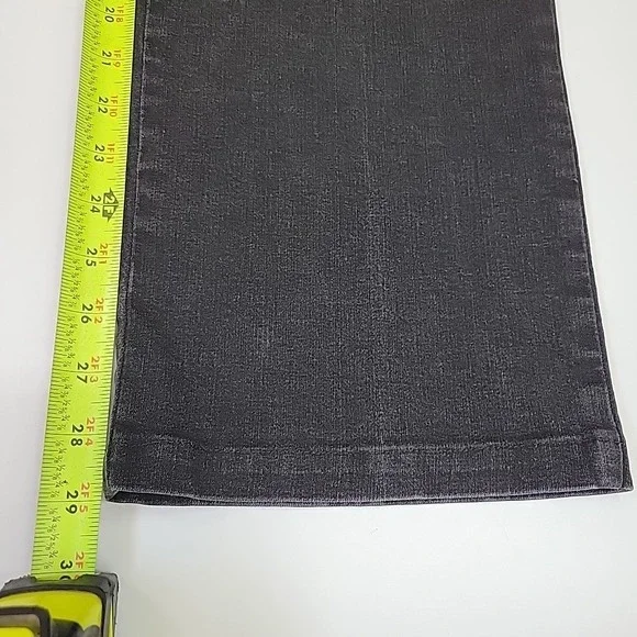 French‎ Dressing Blues FDJ Jeans Womens Size 8 Peggy Black Wide Straight Leg - Picture 5 of 12